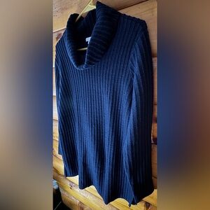 J. Jill Midnight Blue Cowl Neck Sweater